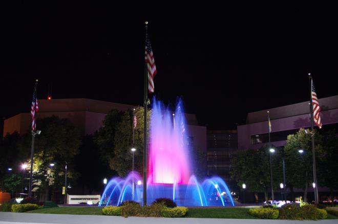 Blue Purple Fountain